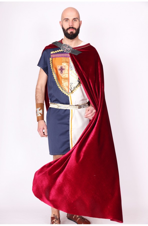 Red medieval knight cloak