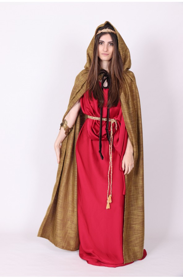 Golden roman or medieval cloak