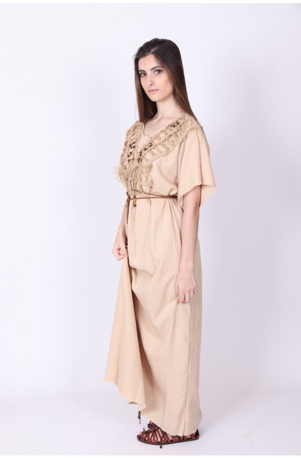 Vestido celta largo campesina