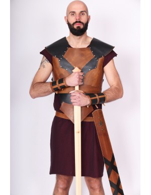 Armadura vikinga de cuero