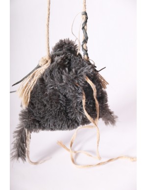 Bolso celta de pelo gris