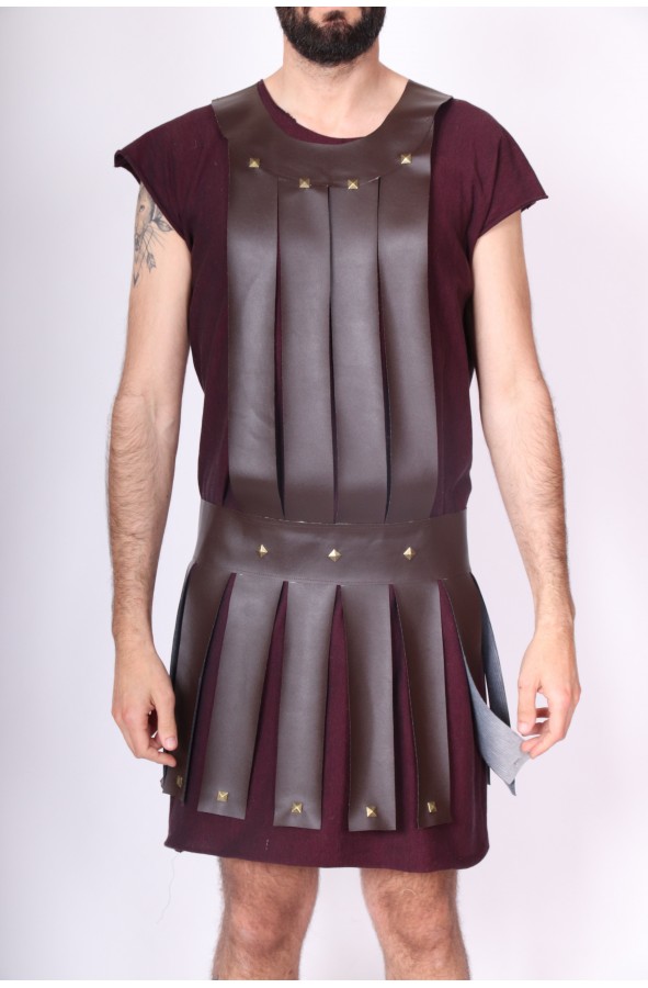 Roman soldier armor in vegan leather