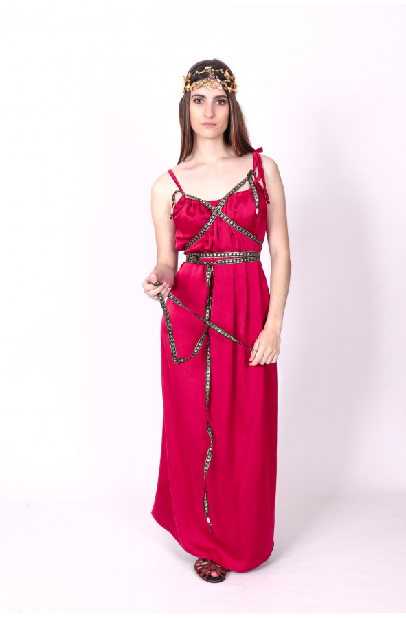 Vestido romano rojo Venus