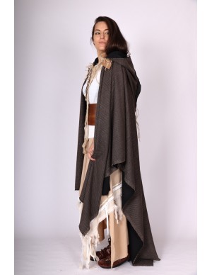 Capa medieval con capucha