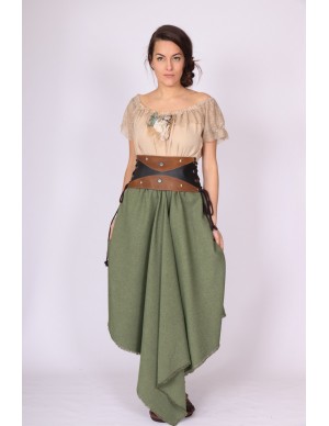 Medieval green skirt