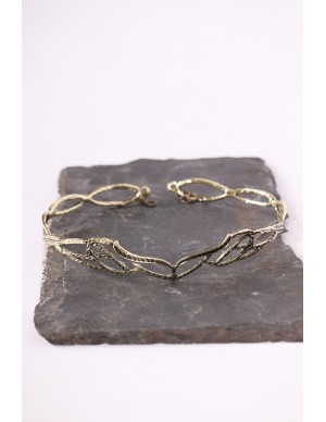 Diadema medieval dorada de...