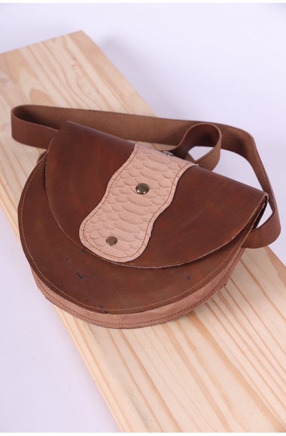 Medieval handmade leather bag