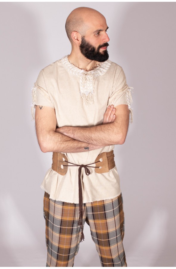 Conjunto de casaca y pantalón vikingo