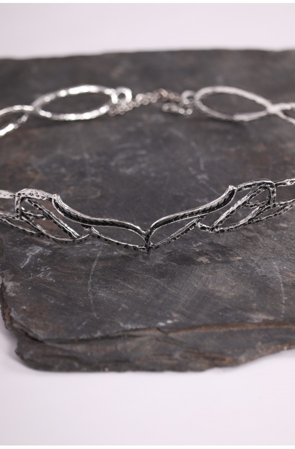 Medieval silver tiara with branches