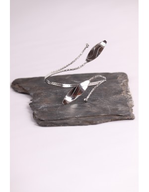 Silver plated bracelet with...