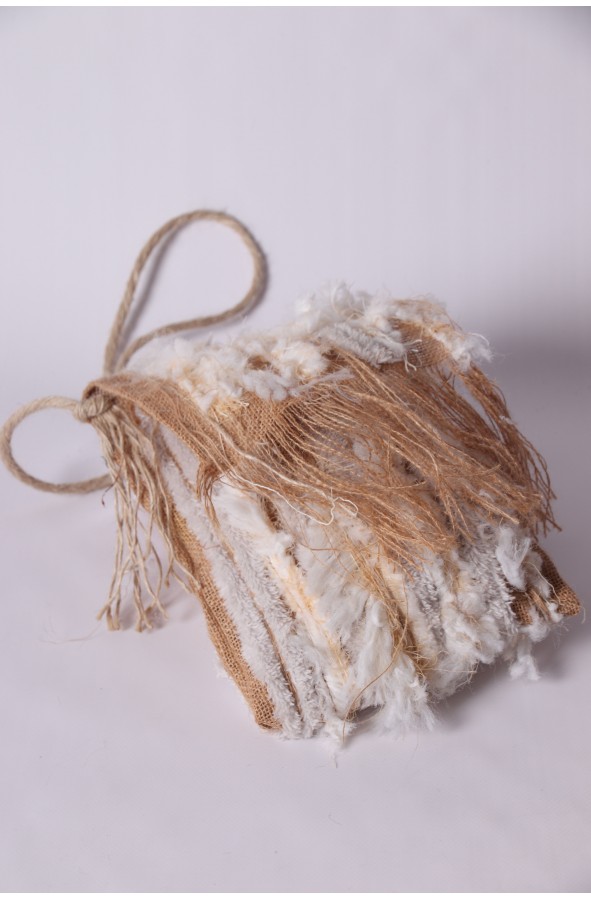Bolso de yute natural artesano