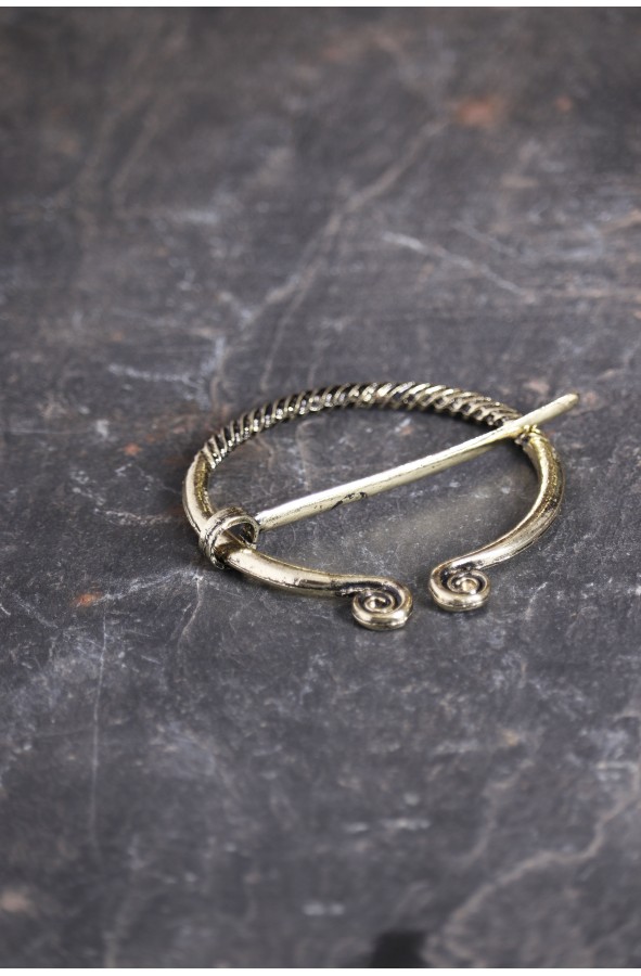 Golden Celtic Fibula or Penanular Brooch