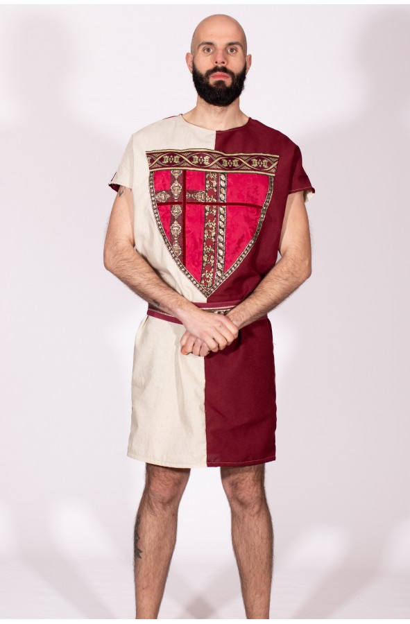 Traje medieval de hombre guerrero...