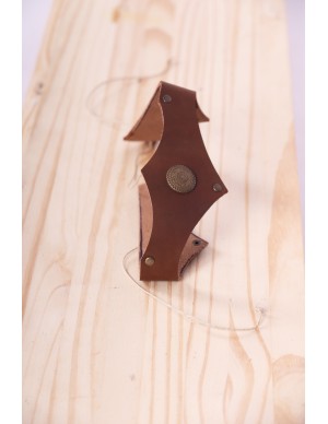 Brown leather circlet for a...