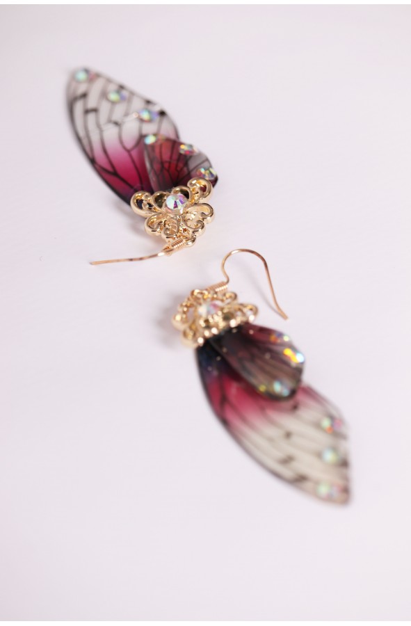 Woodland fairy wings earrings