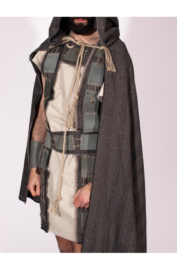 Medieval cloak with hood