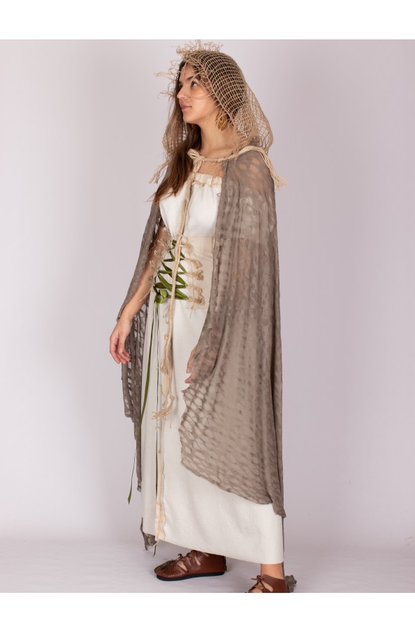 Medieval hooded cloak Elora