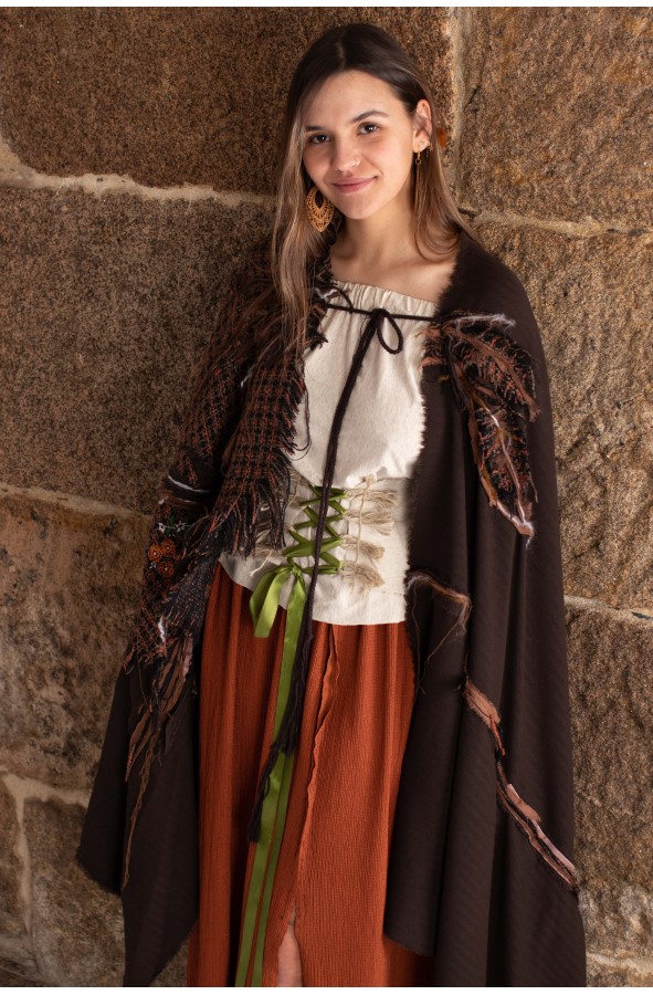 Celtic cloak with flowers