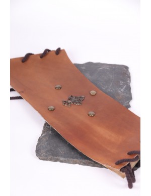 Brown leather medieval...