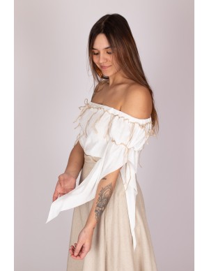 Blusa medieval de mangas