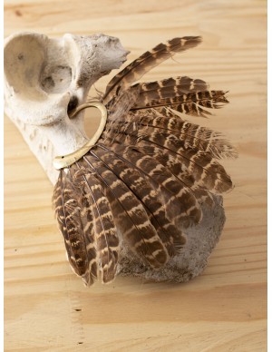 Ear cuff plumas o pendiente de pluma natural