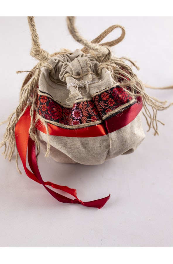 Bolso medieval limosnera rústico