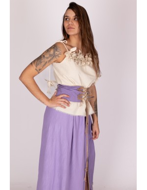 Blusa medieval con fleco