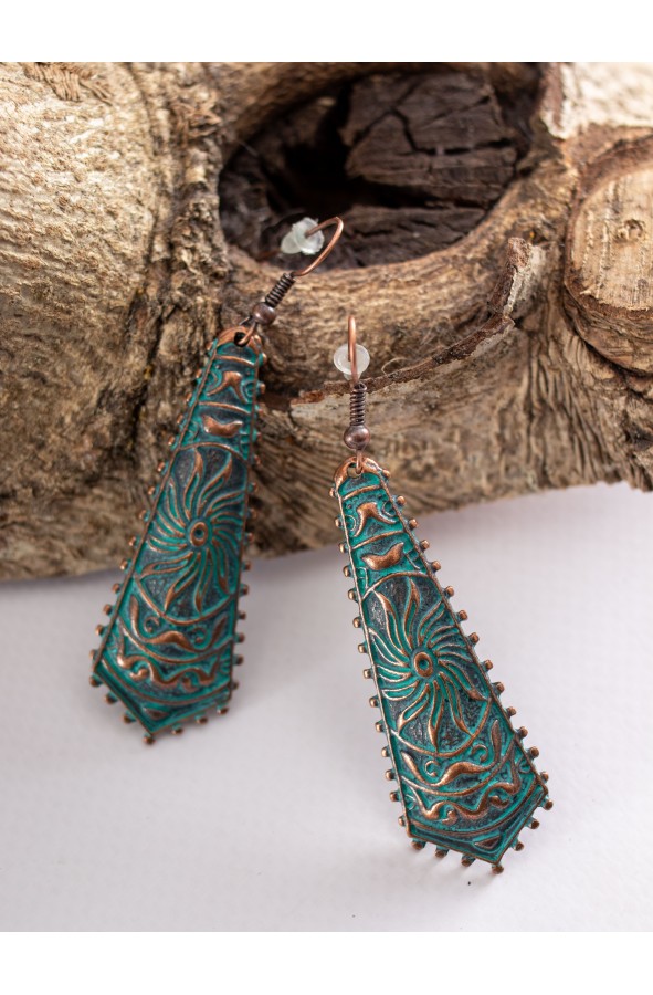 Medieval carved antique copper effect...