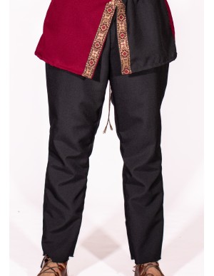 Medieval trousers, Celtic or Viking trousers in black colour