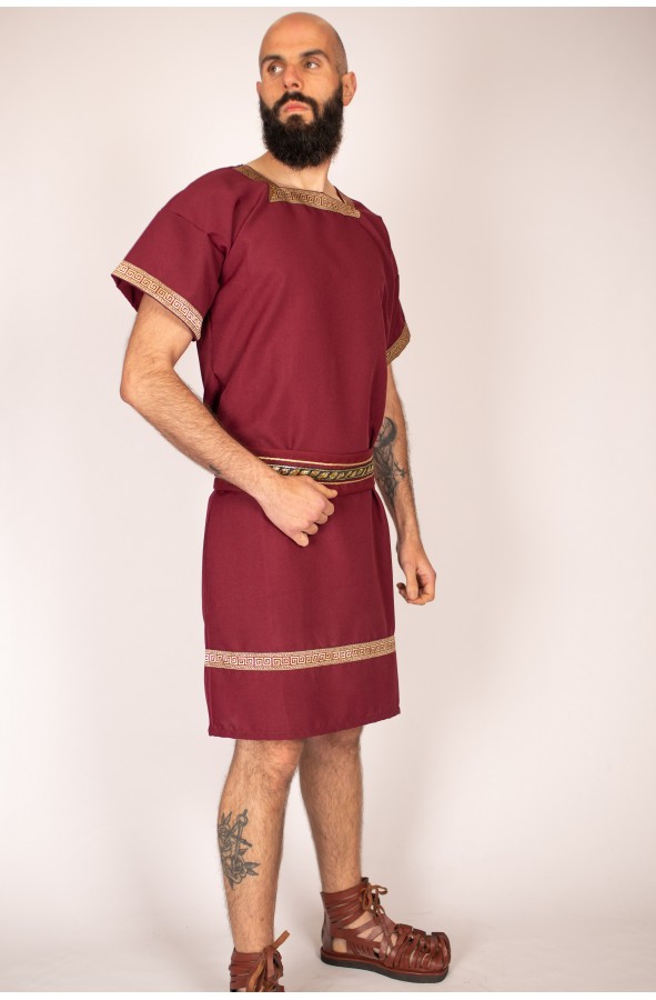 Traje romano hombre granate