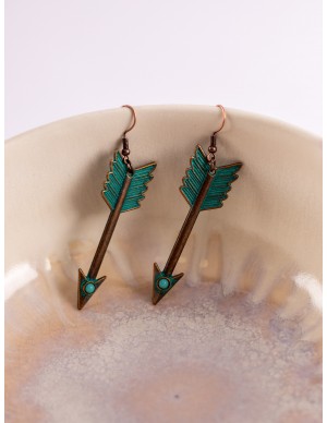 Arrowhead Earrings by YuteCrea for Historical Costumes