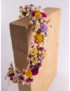 Corona de Flores Encantada: Accesorio Hecho a Mano para Atuendos Medievales