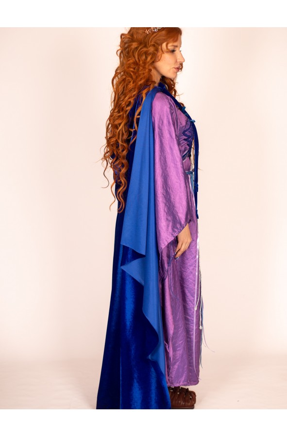 Royal Blue Medieval Cloak: A Sublime...