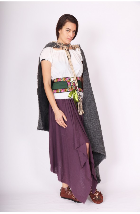 Medieval violet peaked skirt