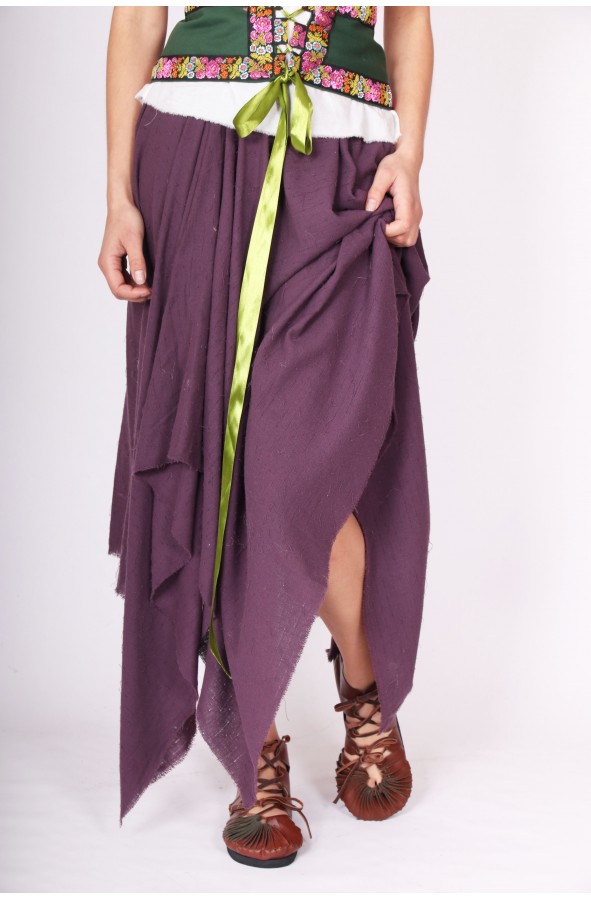 Medieval violet peaked skirt