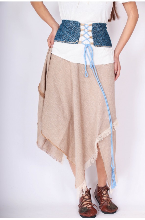 Medieval blue corset