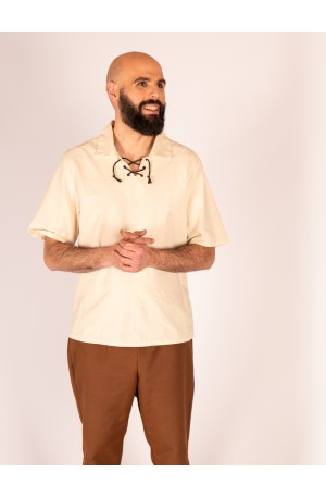 Camisa medieval de manga...