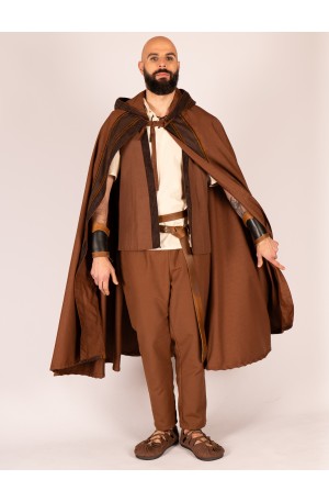 Capa Medieval con Capucha – Amplia, Envolvente y con un Acabado Artesanal