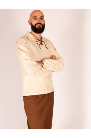 Camisa medieval de manga...