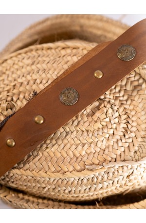 Roman Leather Belt with Rear Cord Adjustment