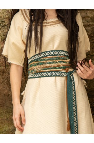 Celtic cream cotton dress...