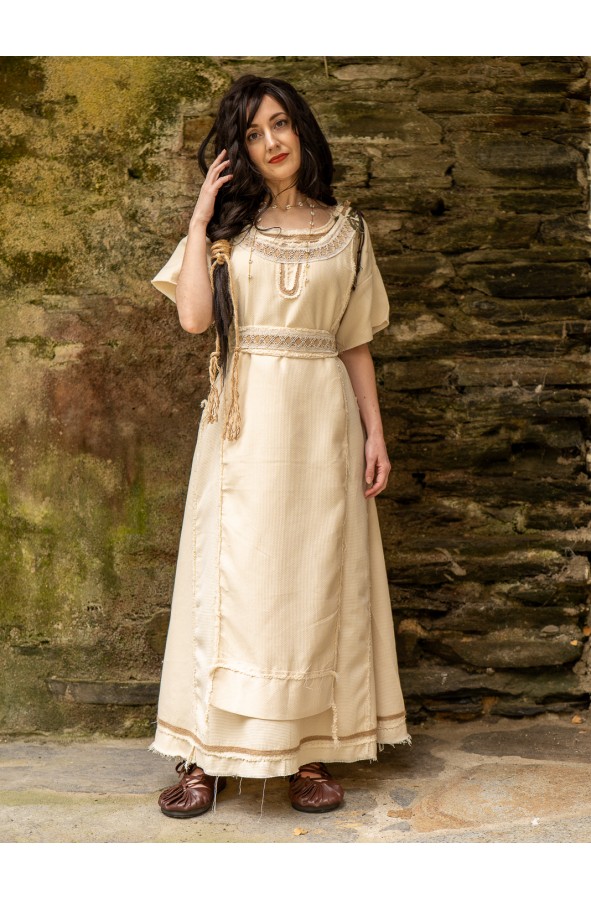 Celtic dress with overskirt for...