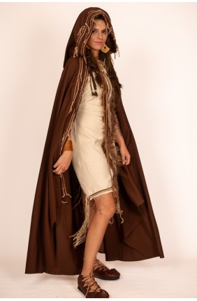 Celtic-Viking Hooded Cape - Handcrafted Accessory by Yutecrea
