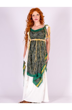 Vestido romano con manto...