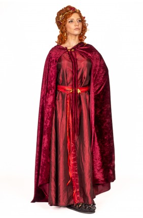 Velvet Garnet Roman Cloack...