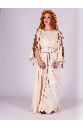 Ivory Roman Dress with Lace...