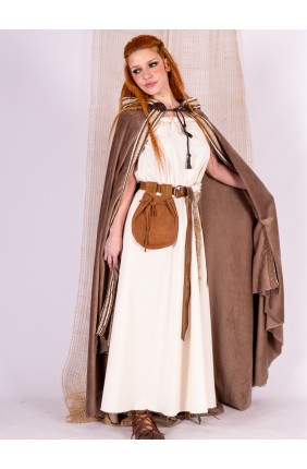 Long Medieval Winter Cloak...