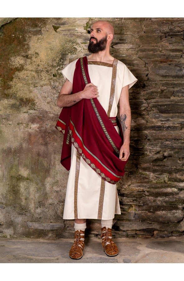 Long Roman Costume for Men with...